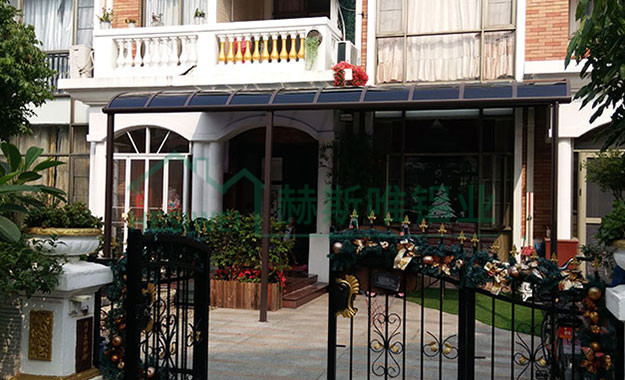 佛山順德藍(lán)天花語一街97號雨棚--蔡先生