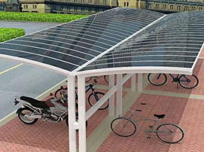 鋁合金小汽車停車棚普及的原因