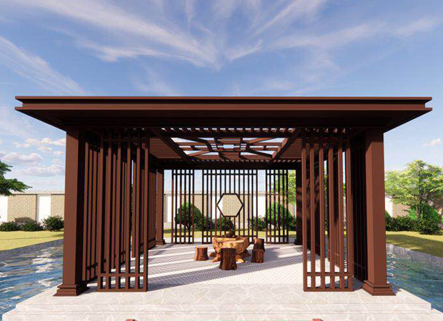 戶外新中式涼亭