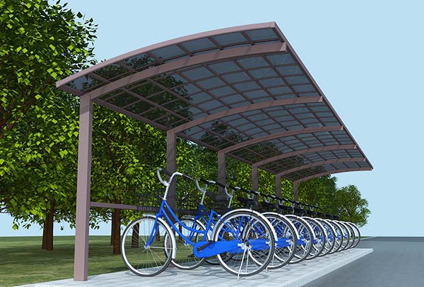 小區(qū)自行車停車棚