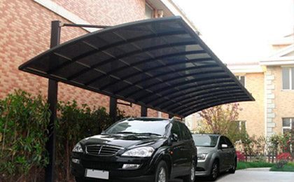 鋁合金斜拉式車棚