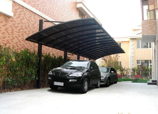 鋁合金斜拉式車棚