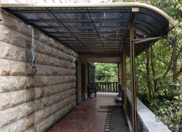 R型過(guò)道雨棚