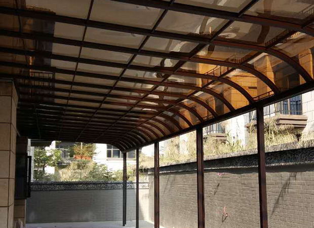 R型過(guò)道雨棚