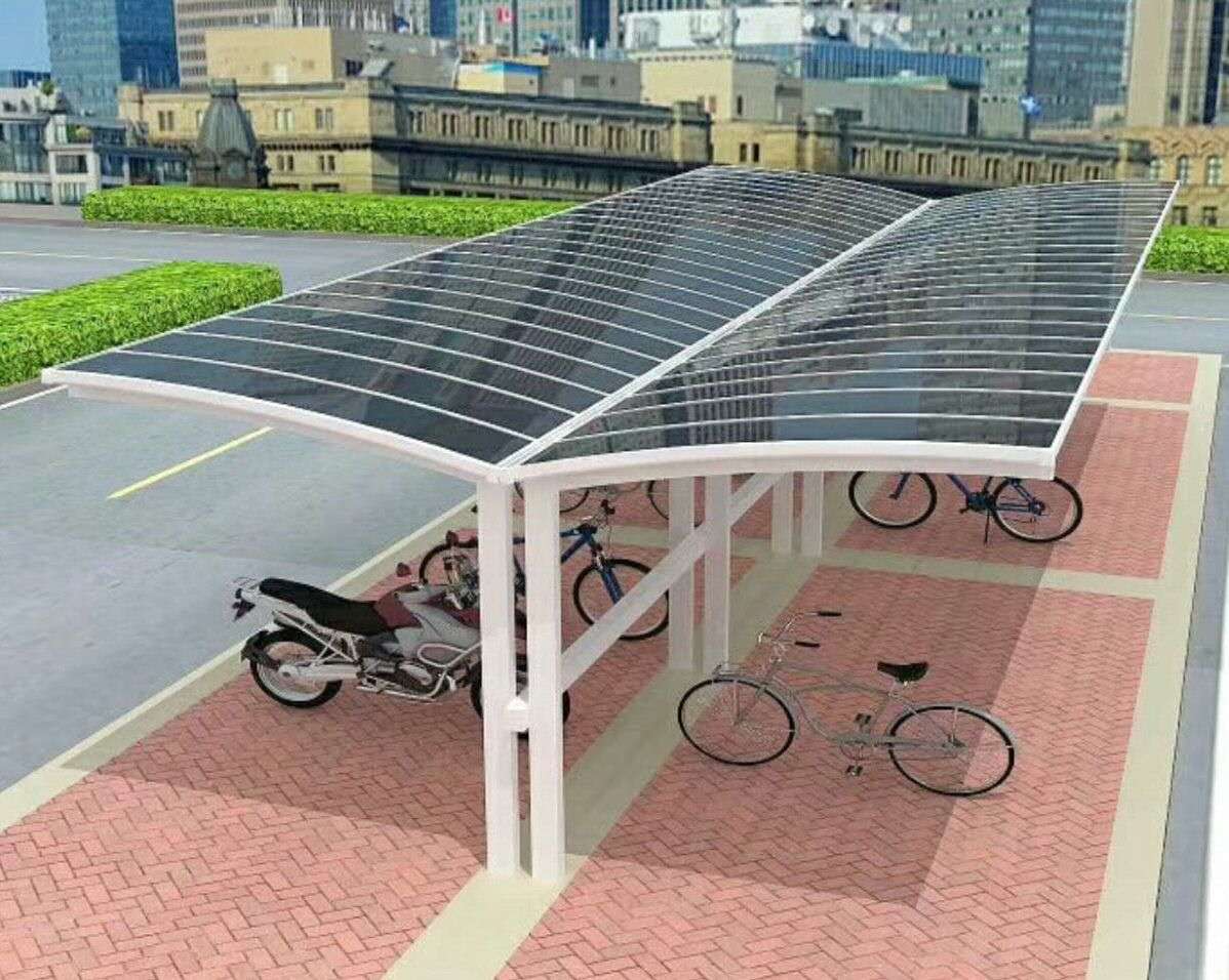 鋁合金車棚的骨架和邊梁的安裝步驟