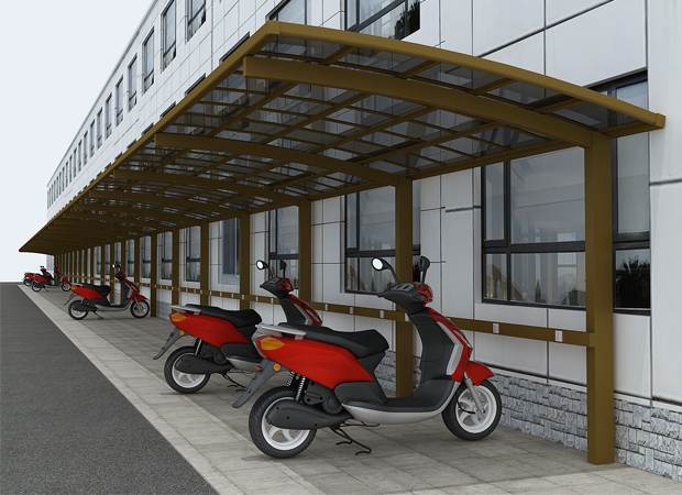 充電樁電動(dòng)自行車(chē)車(chē)棚