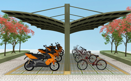 小區(qū)自行車車棚