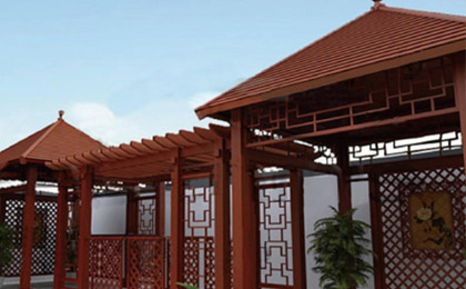 園林廊架長(zhǎng)廊