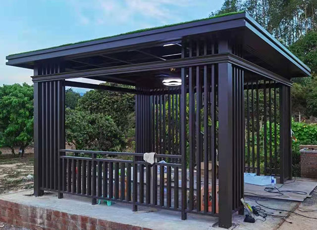 鋁合金中式?jīng)鐾?別墅