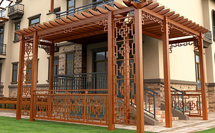 鋁合金長(zhǎng)廊葡萄架