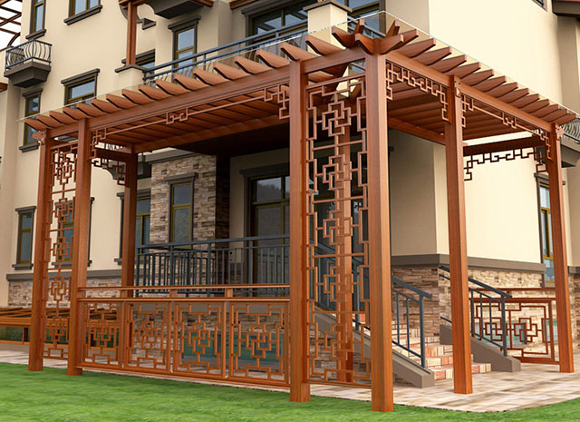 鋁合金長廊葡萄架