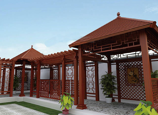 鋁合金長廊葡萄架