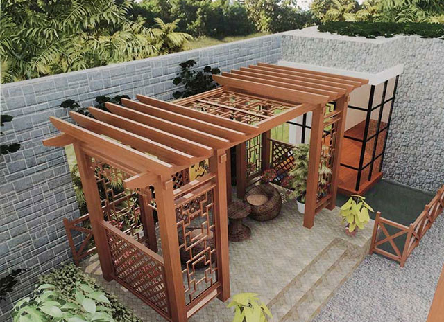 鋁合金長廊葡萄架