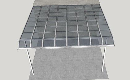 鋁合金車棚廠家直供