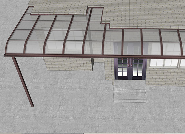 鋁合金耐力板雨棚