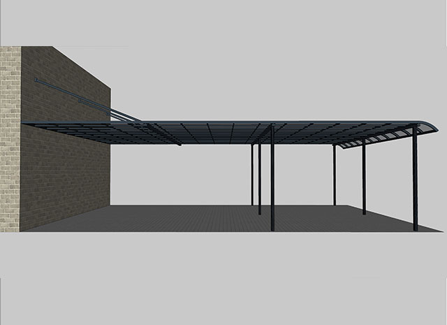 耐力板擋雨雨棚